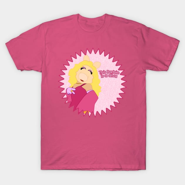 Miss Piggy Barbie T-Shirt by _kellyfurman